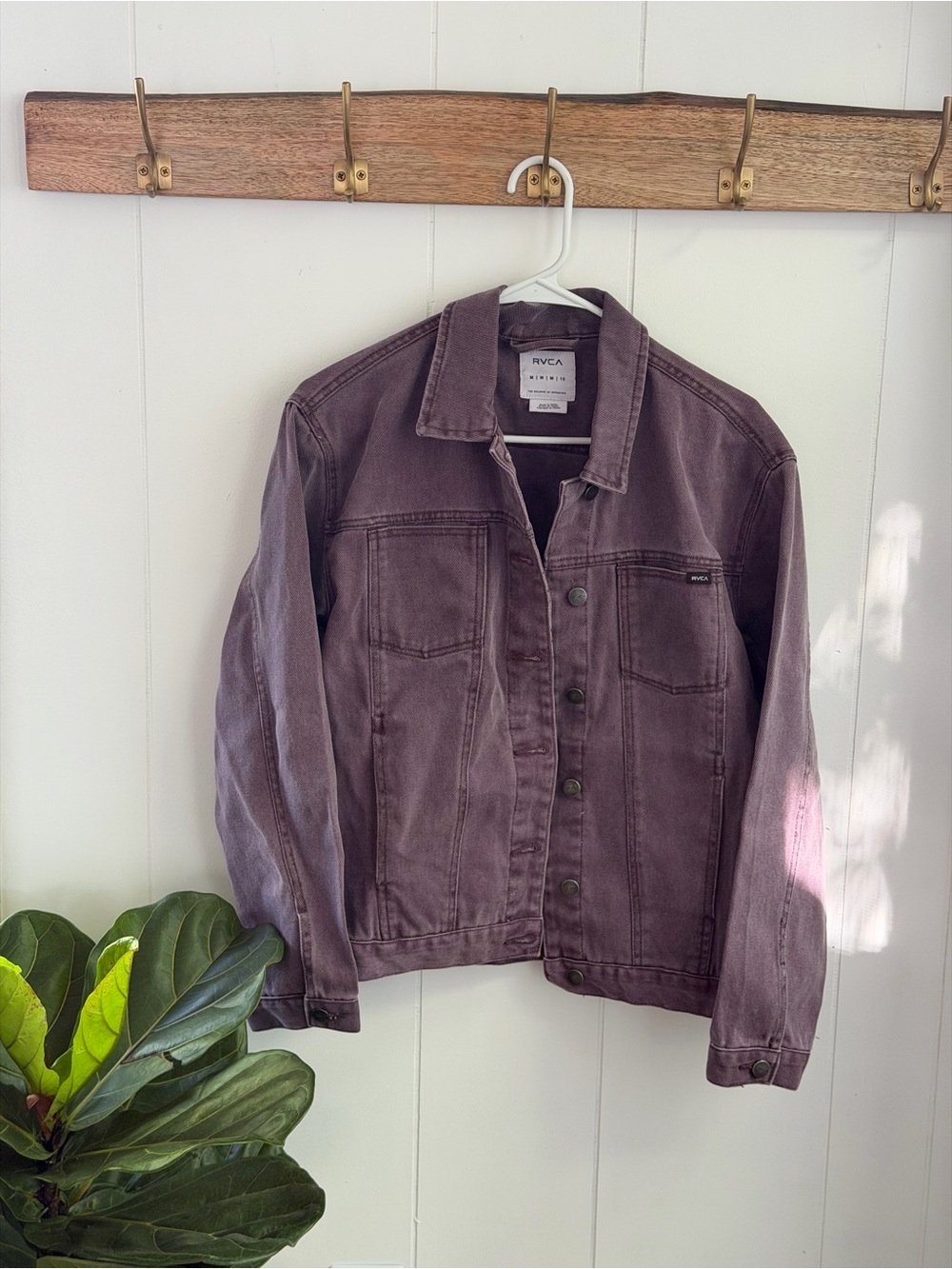 RVCA Faded Mauve Denim Jacket